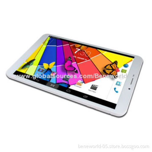 8-inch Tablet PC, All-in-one, Supports Wi-Fi, 3G, GSM, GPS, BT and AVT
